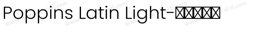 Poppins Latin Light字体转换